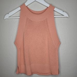 Aritzia Wilfred Crevia High Neck Knit Top